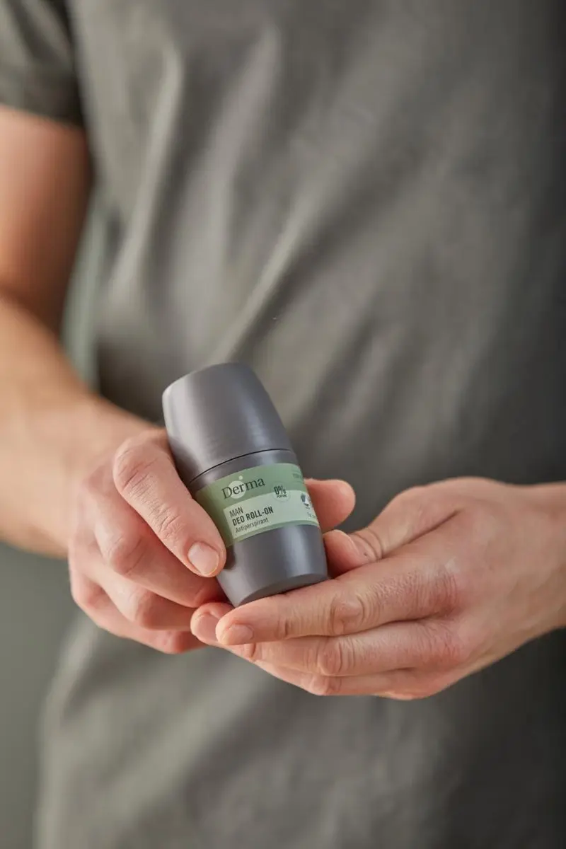 Derma Eco Man Roll-on Deodorant - 300ml (6x50ml) - Parfumvrij