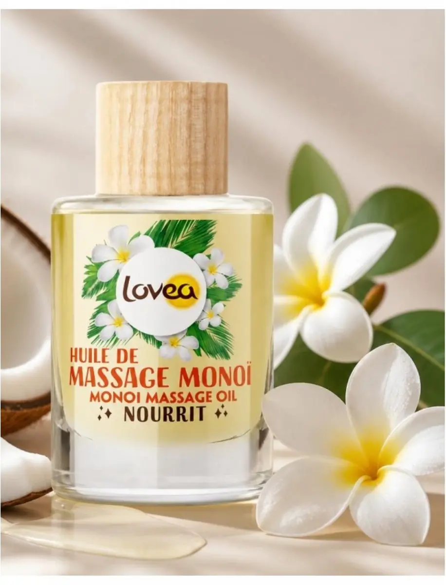 Lovea Monoi Massageolie 50ml - afbeelding 6 van 6