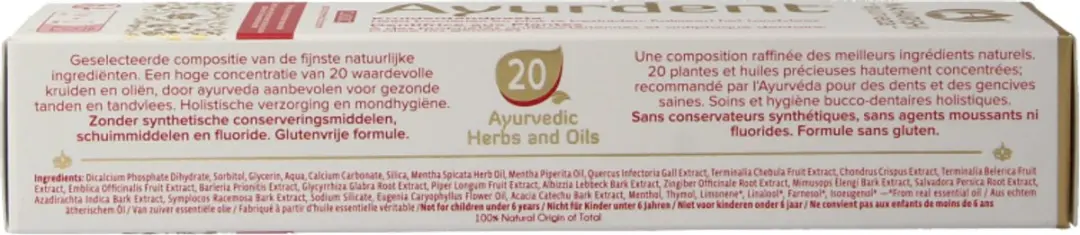 Maharishi Ayurveda Ayurdent Classic Kruiden Tandpasta 75ml