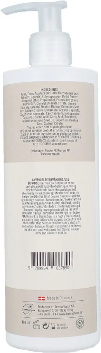 Derma Eco Bodylotion 400ml - Parfumvrij