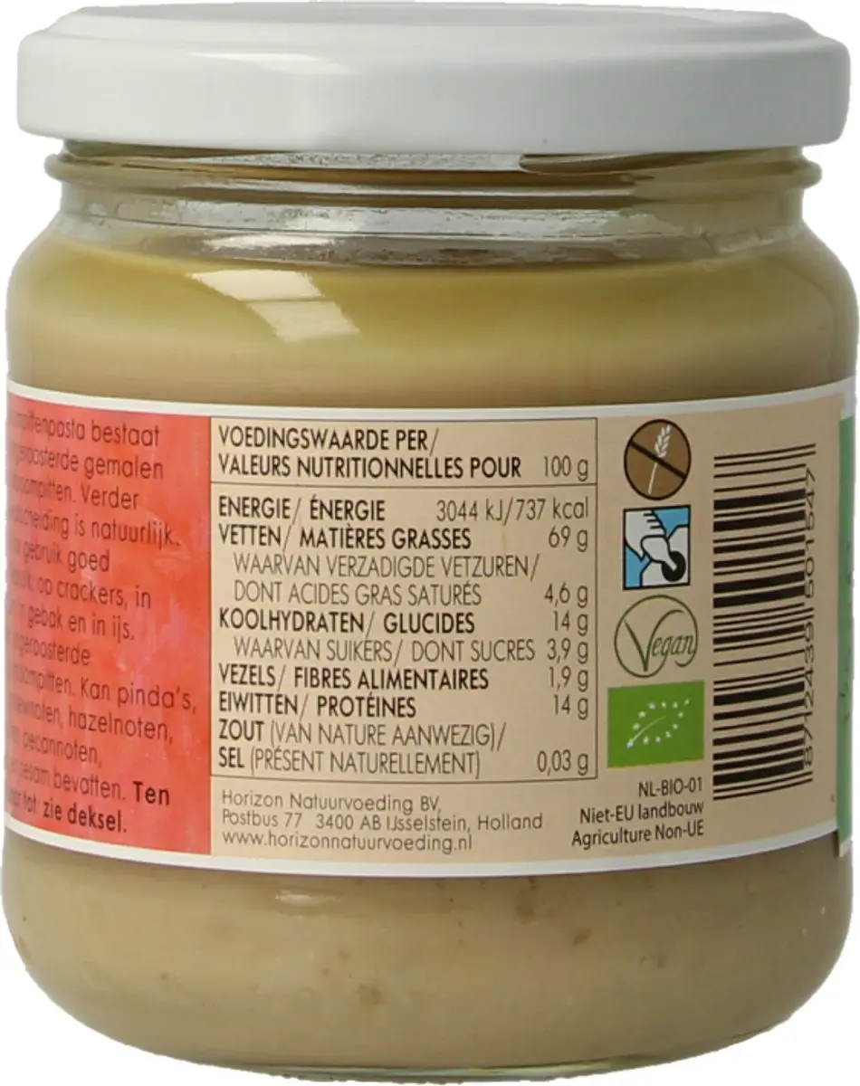 Horizon Pijnboom Pitten Pasta Bio 175g
