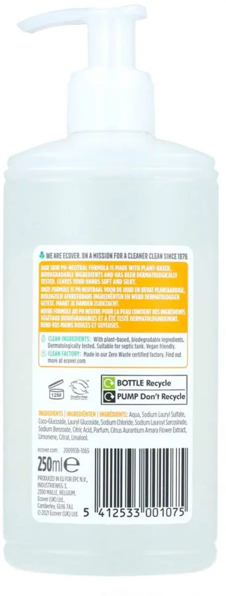 Ecover Handzeep Citrus & Oranjebloesem 250ml