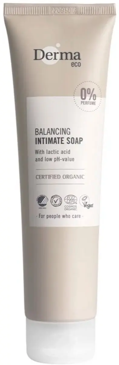 Derma Eco Intieme Zeep 150ml - Parfumvrij - Aloe Vera & Melkzuur