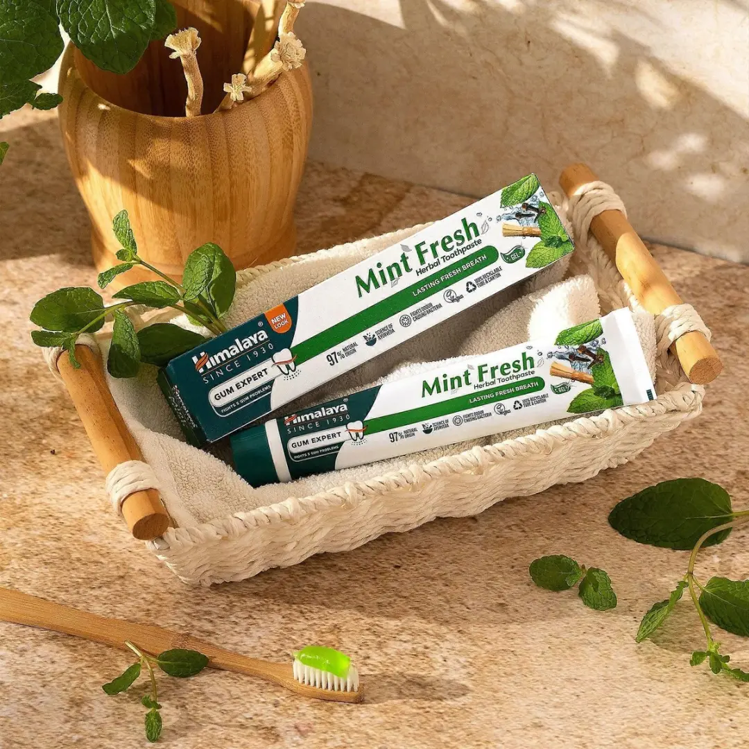 Himalaya Herbals Tandpasta Mint Fresh Fluoridevrij - 225ml (3x75ml)