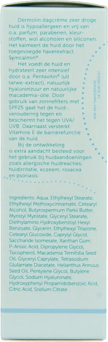 Dermolin Dagcreme voor Zeer Droge Huid 50ml