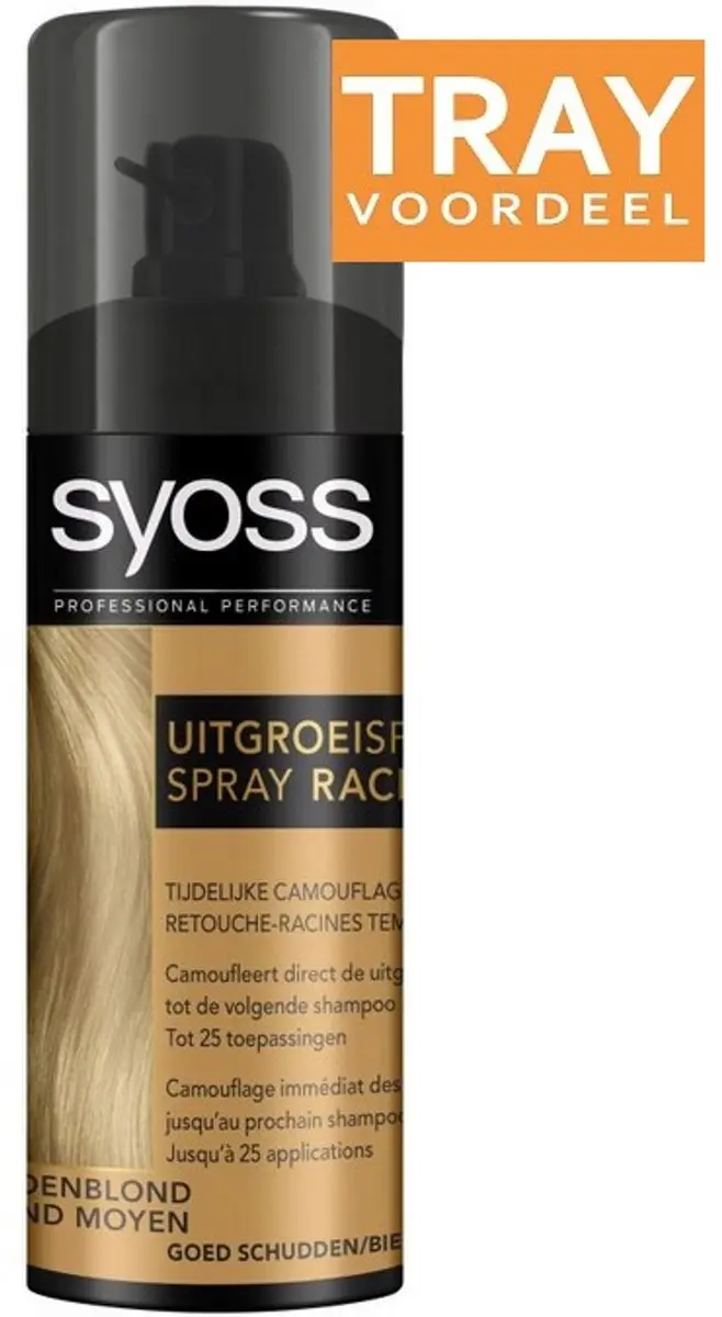 SYOSS Uitgroeispray Middenblond 2160ml