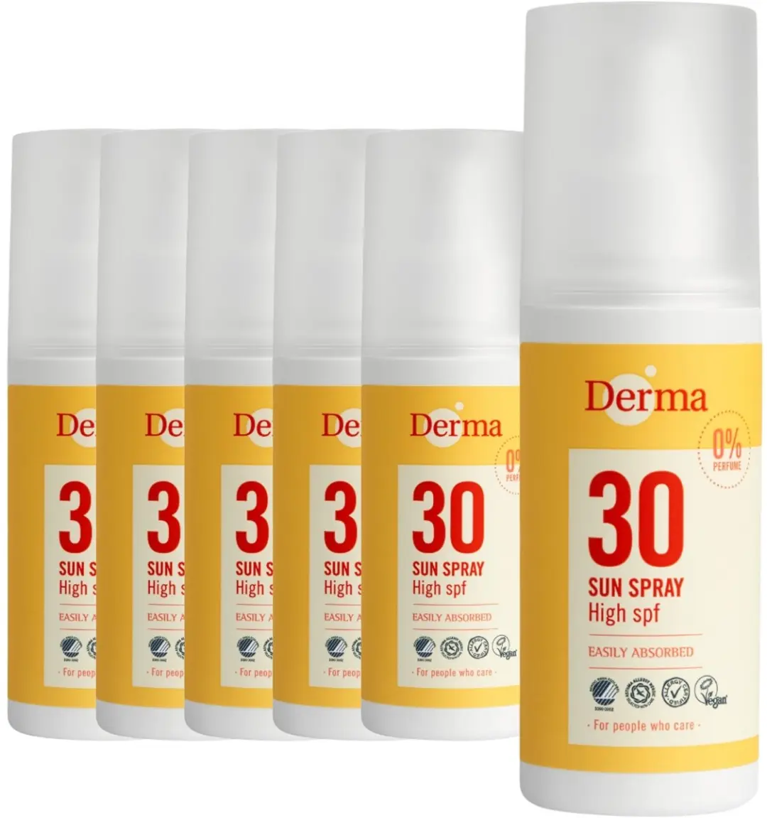 Derma Sun Zonnebrandspray SPF30 6x150ml
