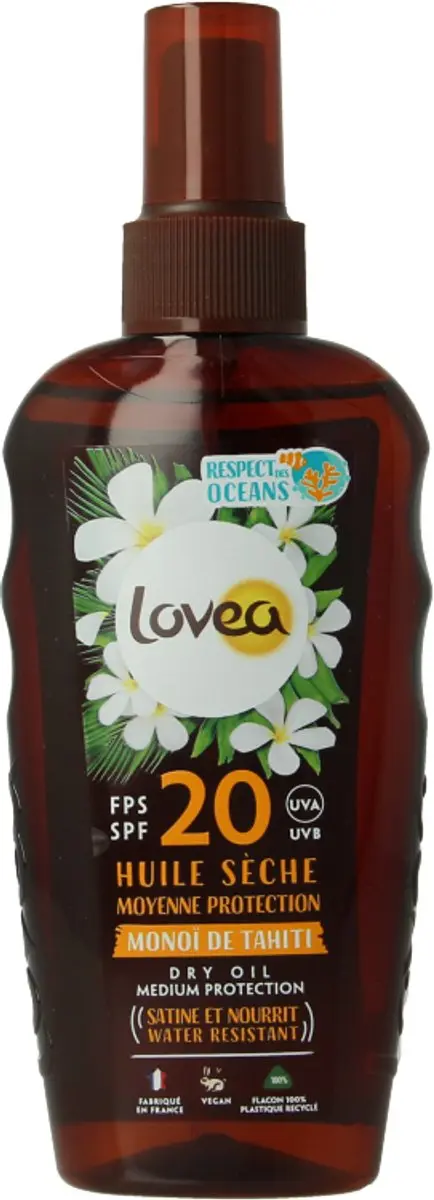 Lovea Sun Dry Oil Spray Zonnebrand SPF 20 - 150ml