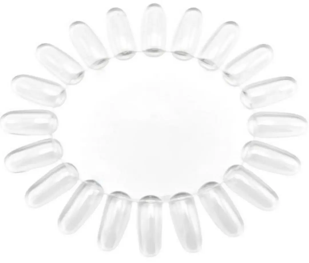 NailPerfect Color Wheel Oval Clear 20 Tips