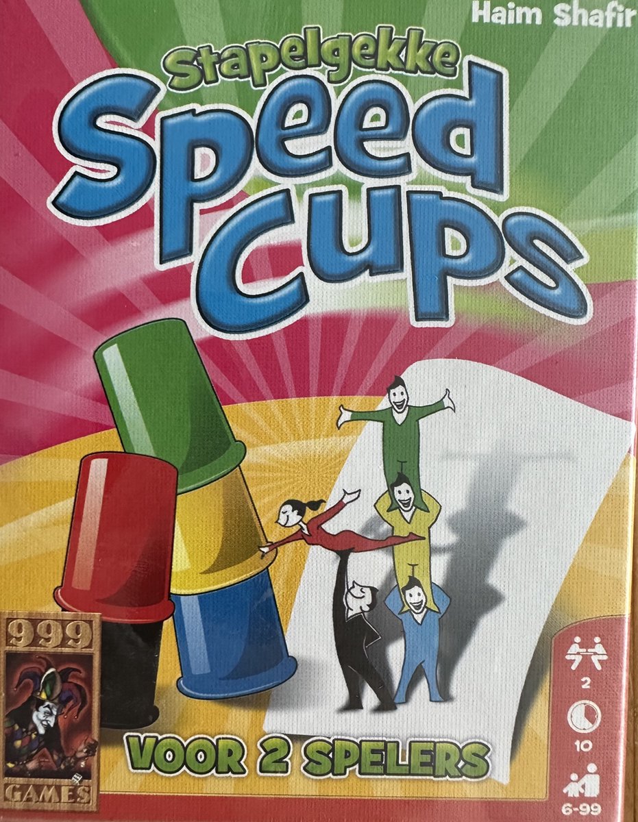 Stapelgekke Speed Cups 2 spelers Actiespel