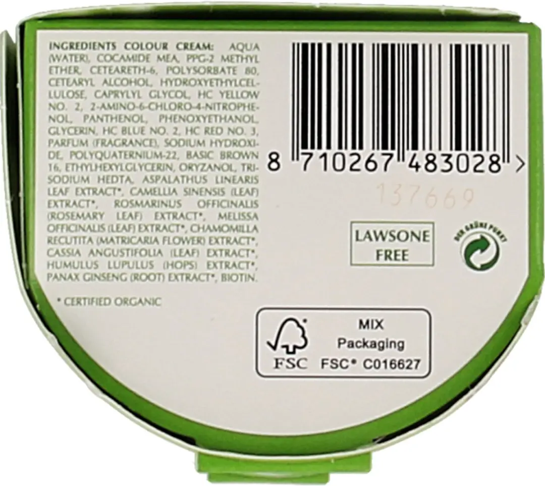 Hennaplus Kleurcrème 6.45 Mahonie - 60ml