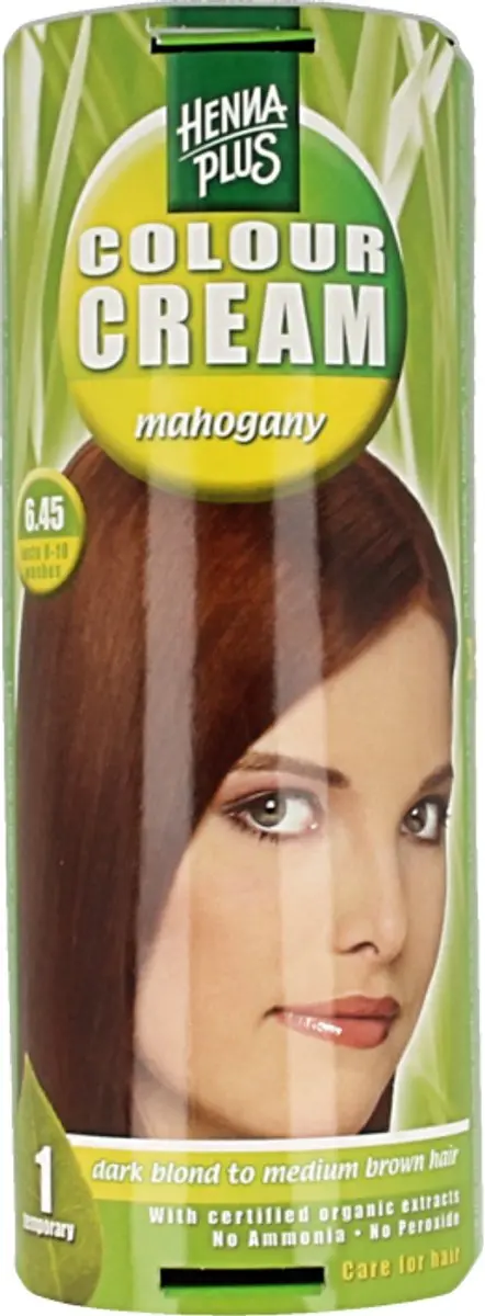 Hennaplus Kleurcrème 6.45 Mahonie - 60ml