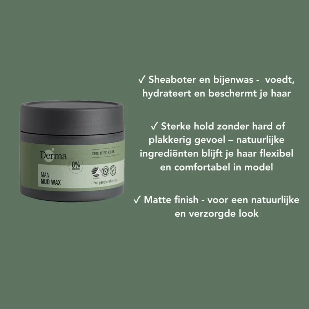 Derma Eco Man Haar Wax 6x75ml - Sterke Fixatie