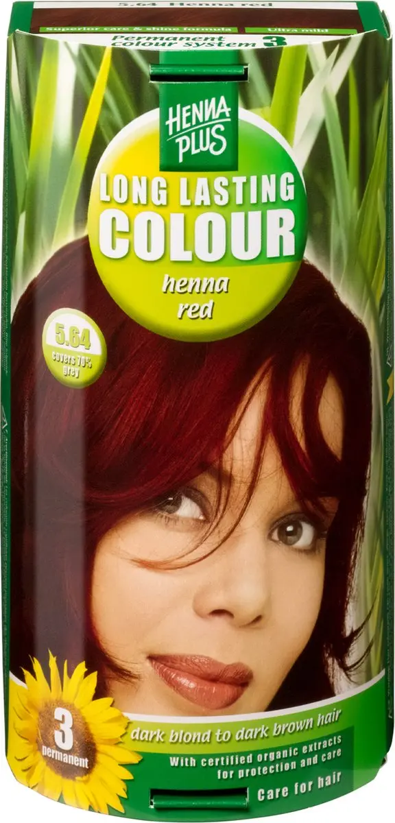 Hennaplus Long Lasting Colour 5.64 Henna Rood 100ml