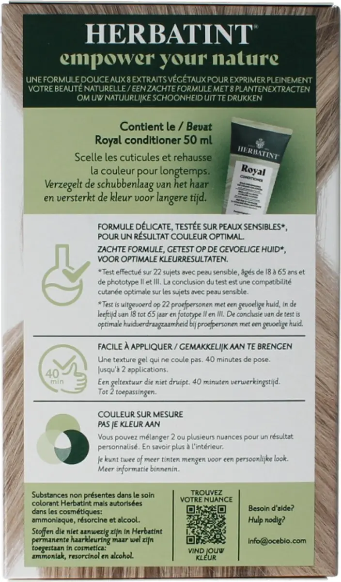 Herbatint Haarverf 8N Licht Blond 170ml