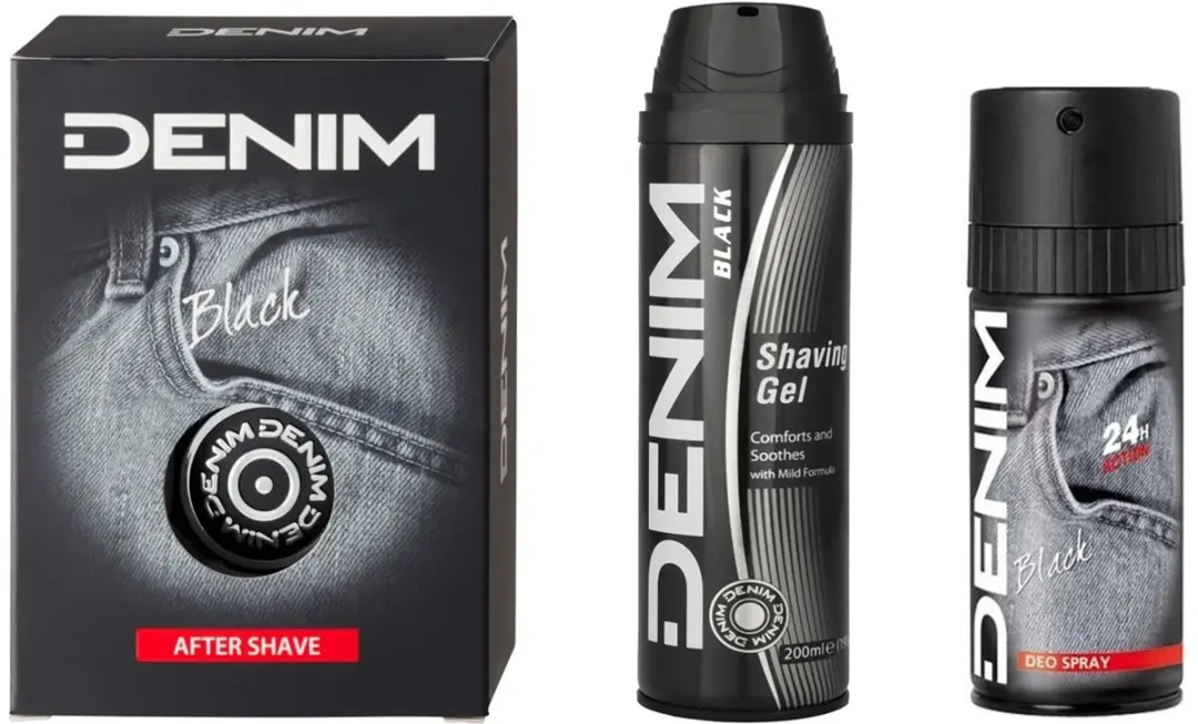 Denim Black After Shave Scheergel Deo Spray