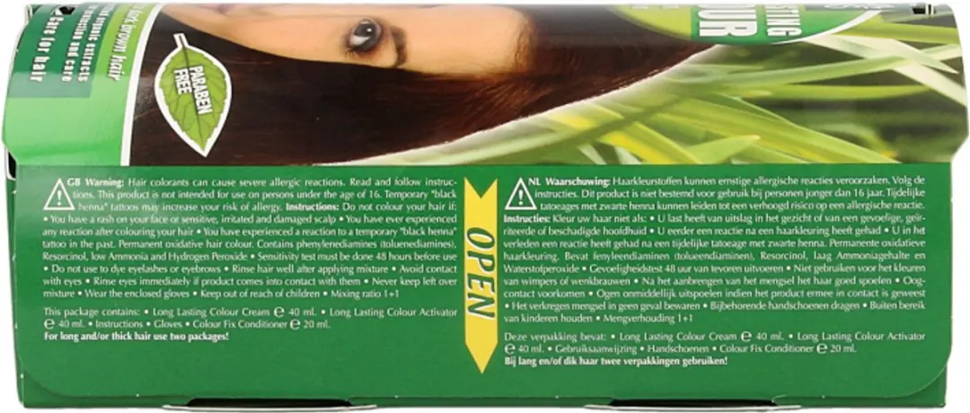 Hennaplus Long Lasting Colours 4.45 Warm Brown Haarverf 100ml