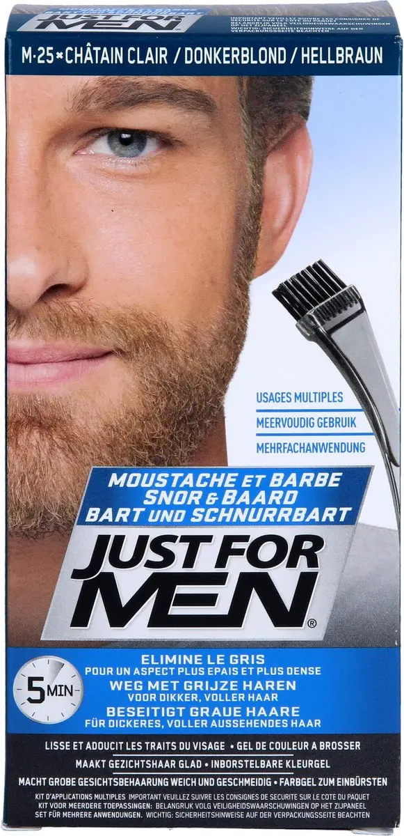 Just For Men Snor & Baard Haarkleuring Licht Blond 28ml