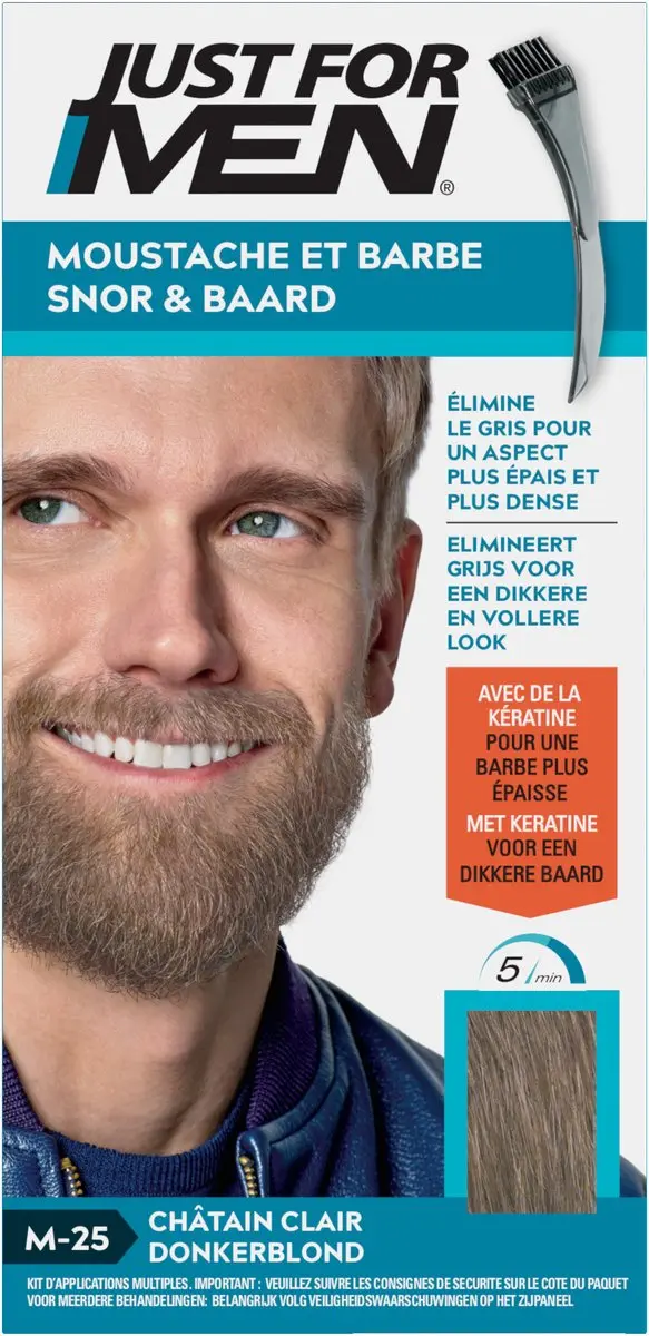Just For Men Snor & Baard Haarkleuring Licht Blond 28ml