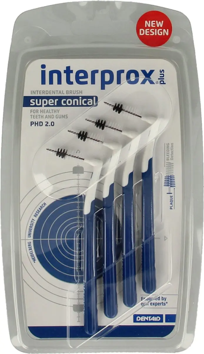 Interprox Plus Ragers Super Conical 2,0mm - Donkerblauw - 4 Stuks