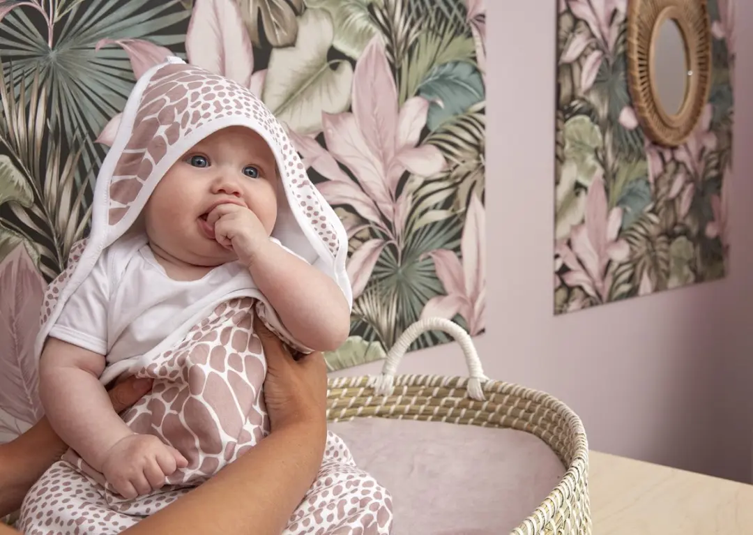 Meyco Baby Snake Badcape 90x90cm - Lilac