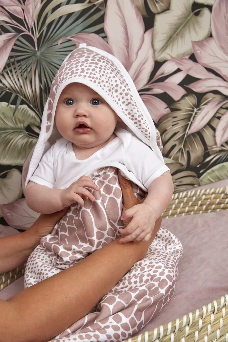 Meyco Baby Snake Badcape 90x90cm - Lilac