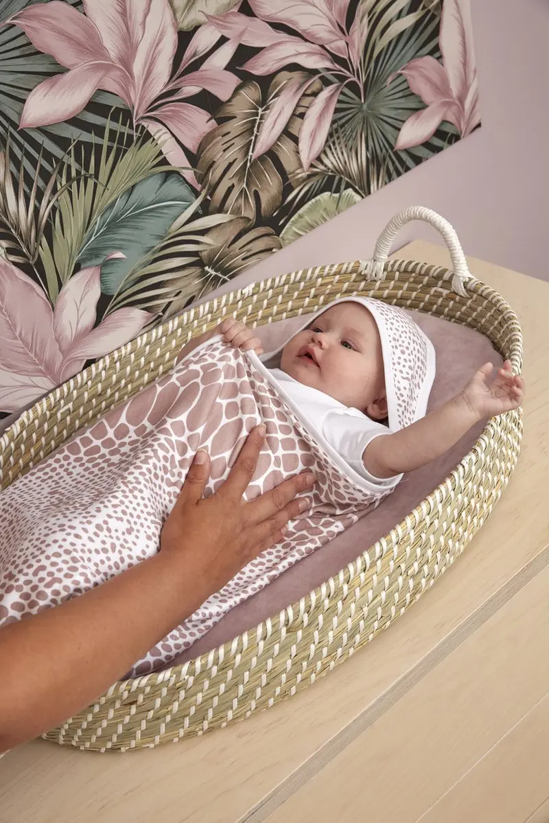 Meyco Baby Snake Badcape 90x90cm - Lilac