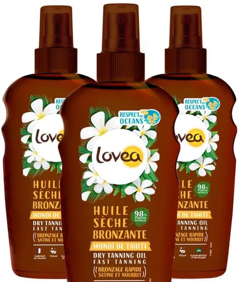 Lovea Sun Dry Oil Spray Bronzing 150ml - 3 Stuks