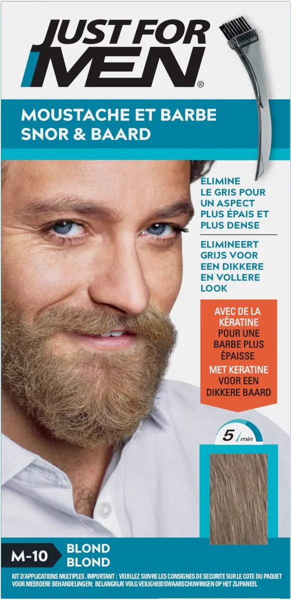 Just For Men Snor & Baard Haarkleuring M10 Middenblond