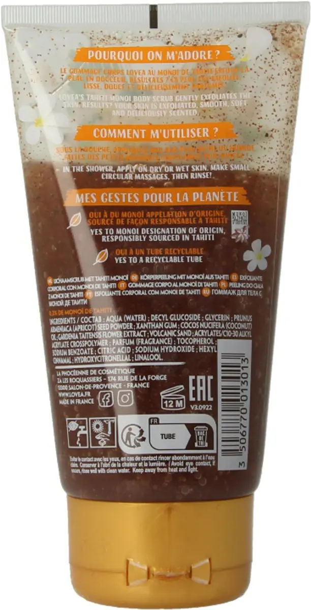 Lovea Body Scrub Tahiti Monoï 150ml