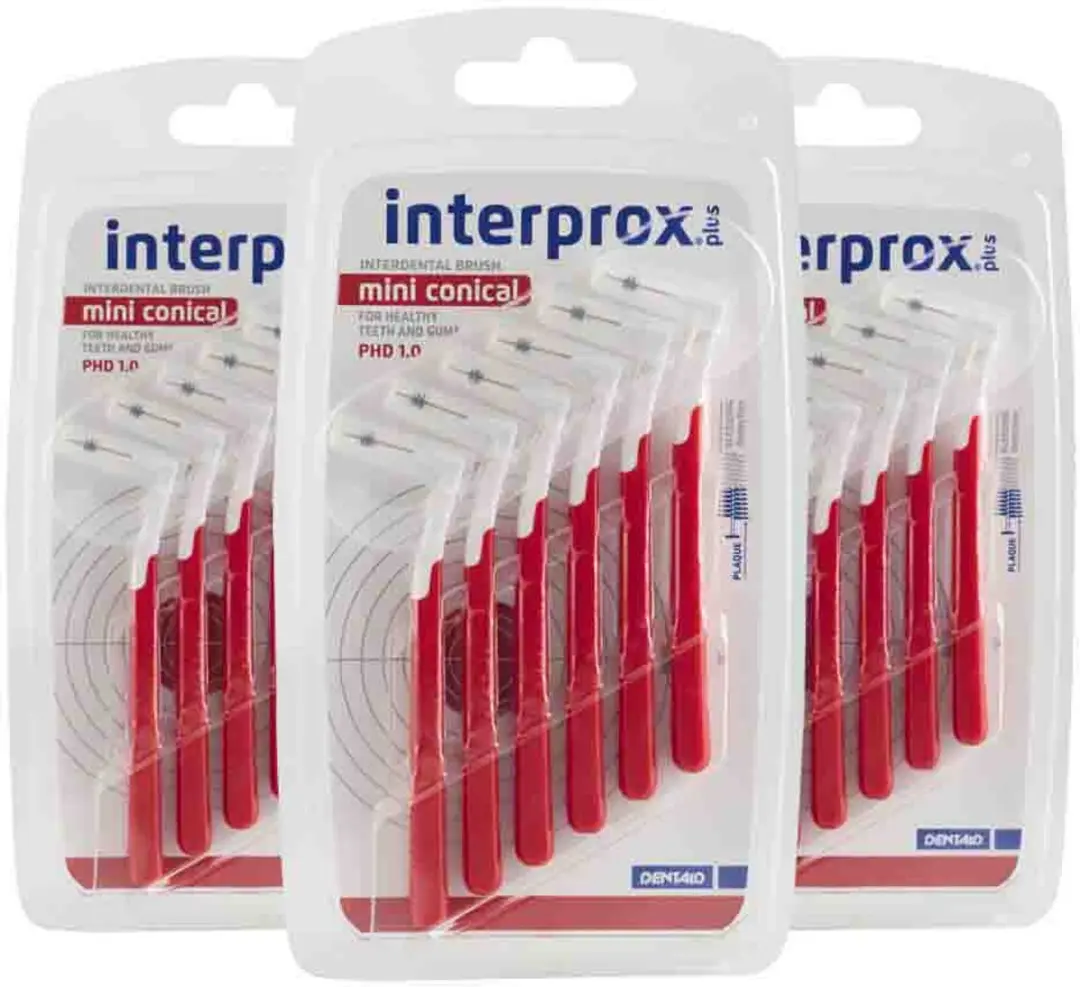Interprox Plus Mini Conical Rood - 18 Stuks