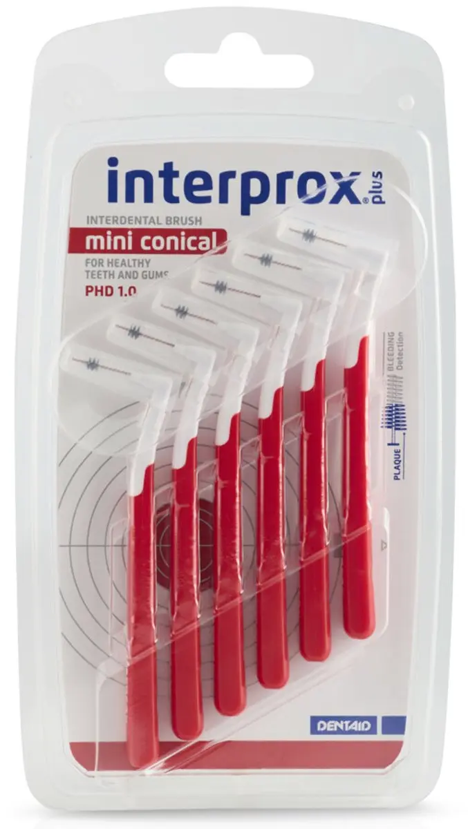 Interprox Plus Mini Conical Rood - 18 Stuks