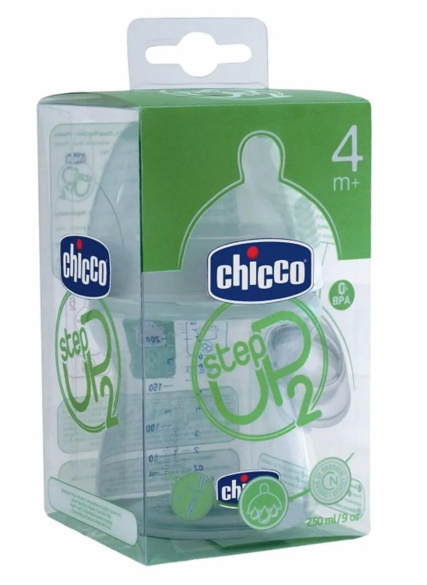 Chicco Step Up Drinkfles 250ml - Wit