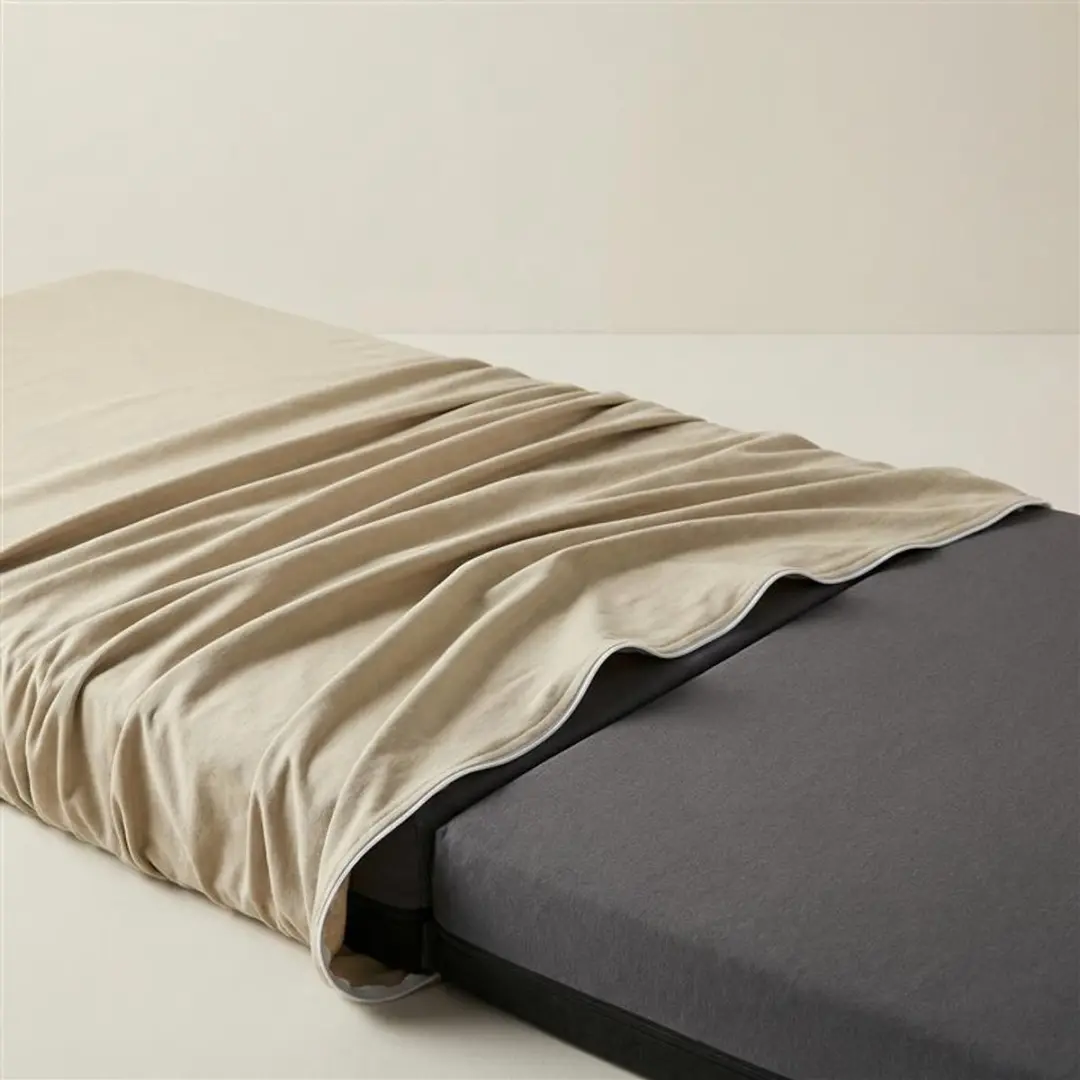 Meyco Baby Uni Campingbed Matrashoes 60x120cm - Sand - afbeelding 6 van 6