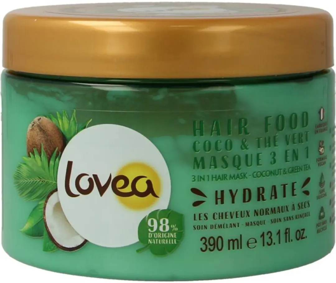 Lovea Kokos & Groene Thee Haarmasker 390ml