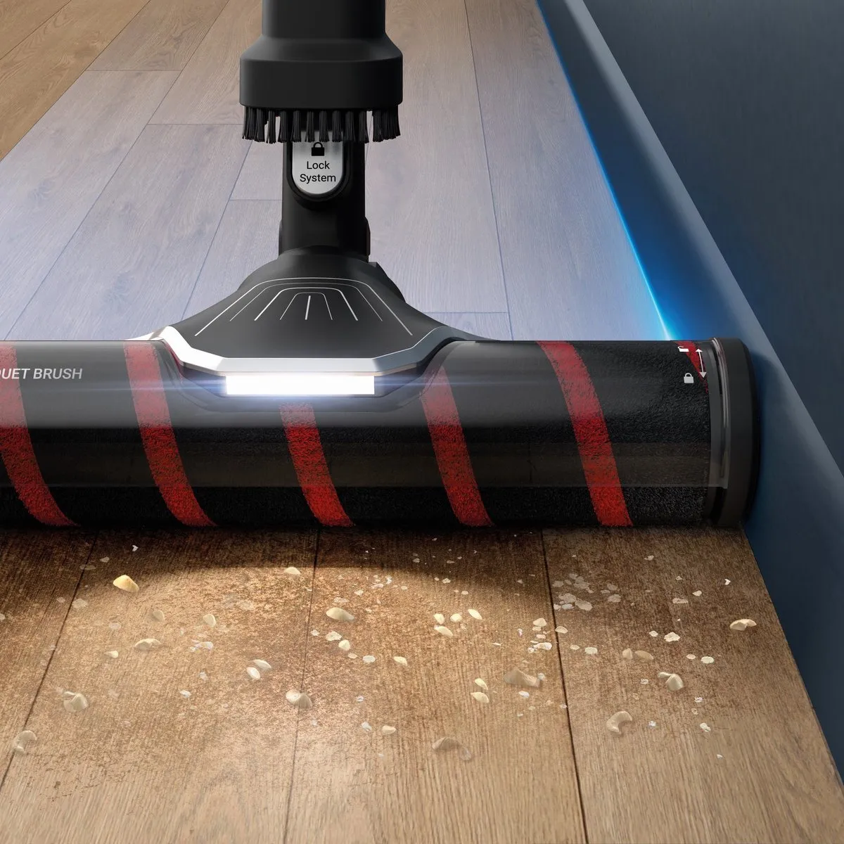 Rowenta X-Force Flex 9.60 ZR045010 Parketborstel - Zwart