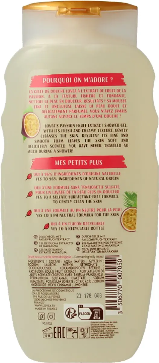 Lovea Shower Gel Passievrucht 400ml