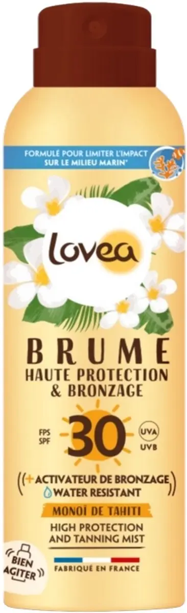 Lovea High Protection Tanning Mist Monoi de Tahiti SPF 30 - 150ml - afbeelding 6 van 6