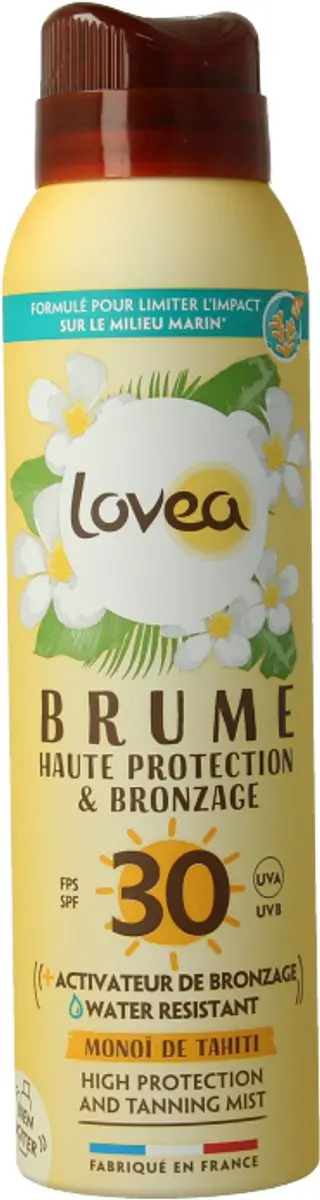 Lovea High Protection Tanning Mist Monoi de Tahiti SPF 30 - 150ml