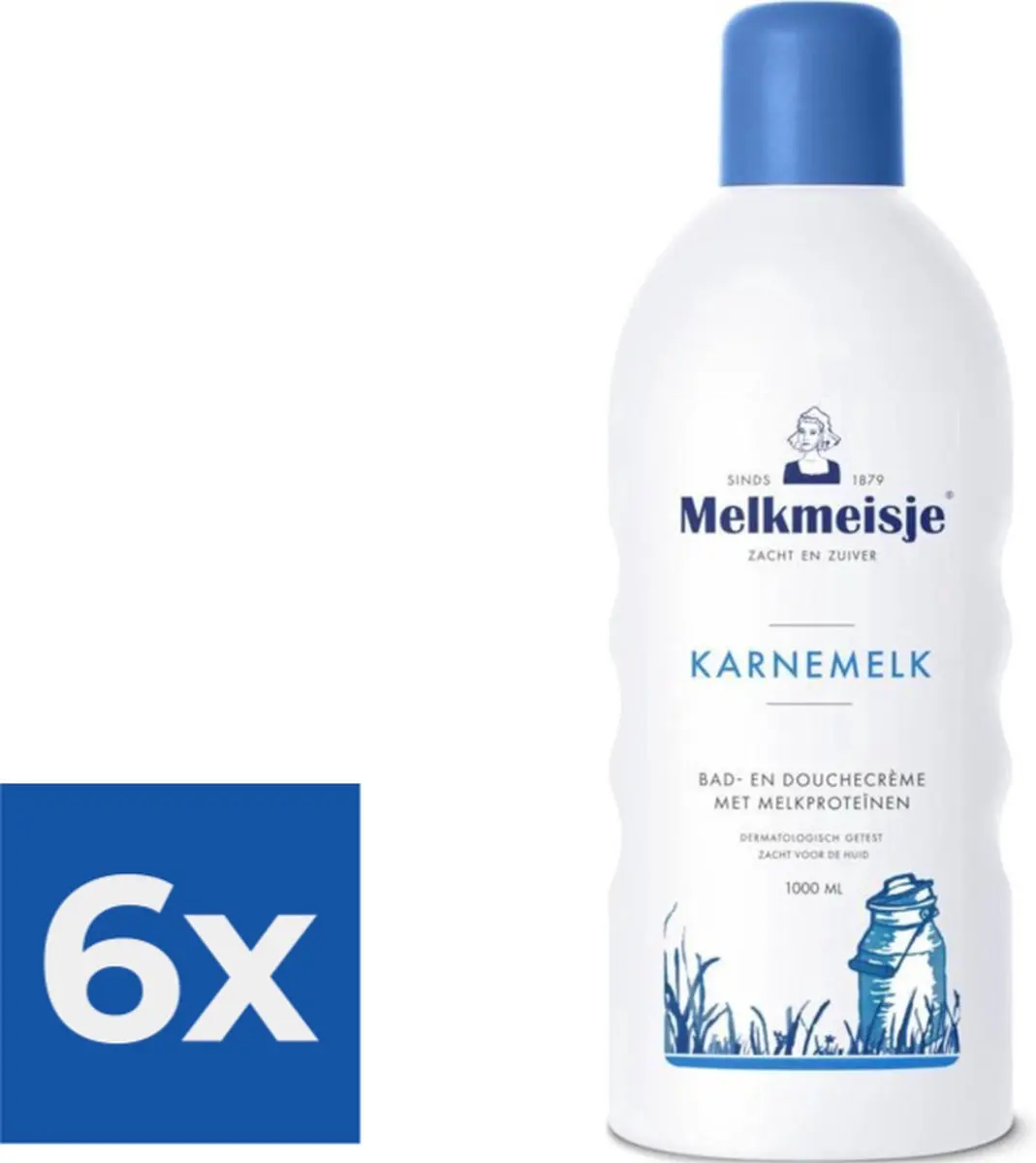 Melkmeisje Bad & Douche Karnemelk 6x1L