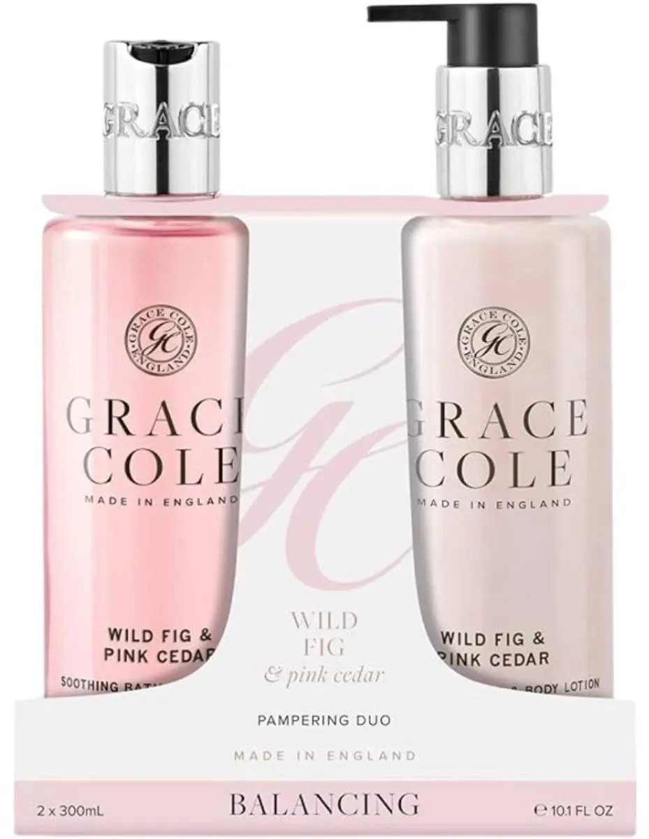 Grace Cole Wild Fig & Pink Cedar Body Duo 600ml