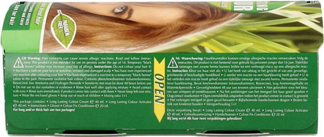 Hennaplus Long Lasting Colour 7.3 Sytě zlatá blond - 100mg