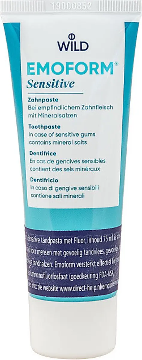Emoform Tandpasta Sensitive Fluoride 75ml