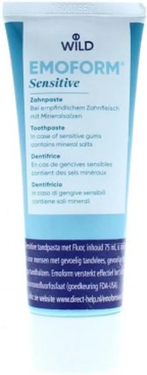 Emoform Tandpasta Sensitive Fluoride 75ml