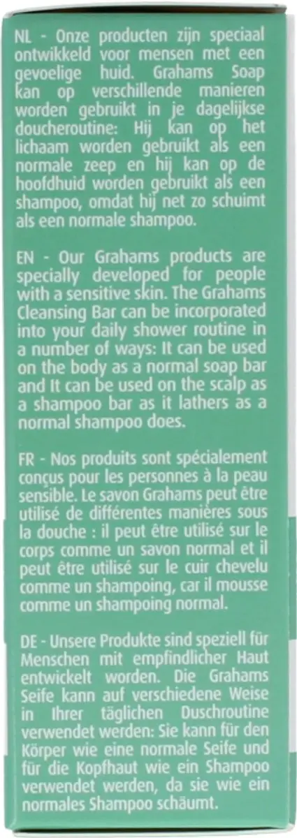 Grahams Natural Soap met Manukahoning 100g - Parfumvrij