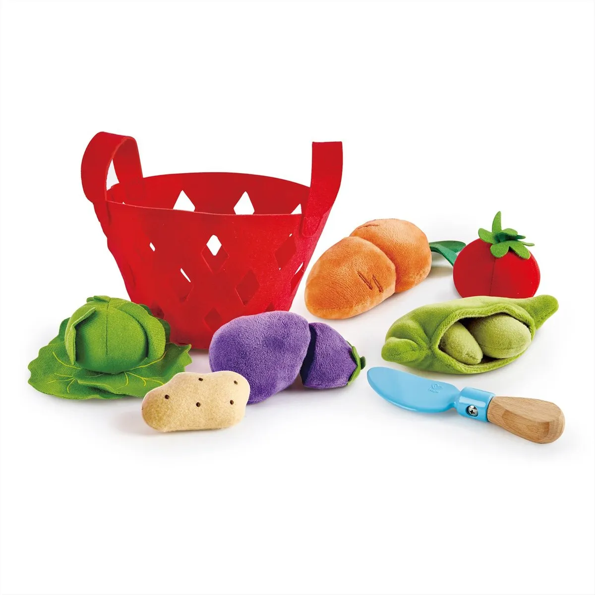 Hape Groentemandje Peuters - Veelkleurig