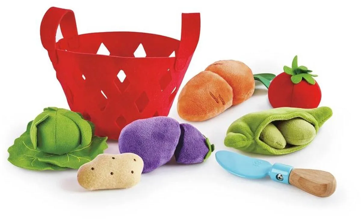 Hape Groentemandje Peuters - Veelkleurig