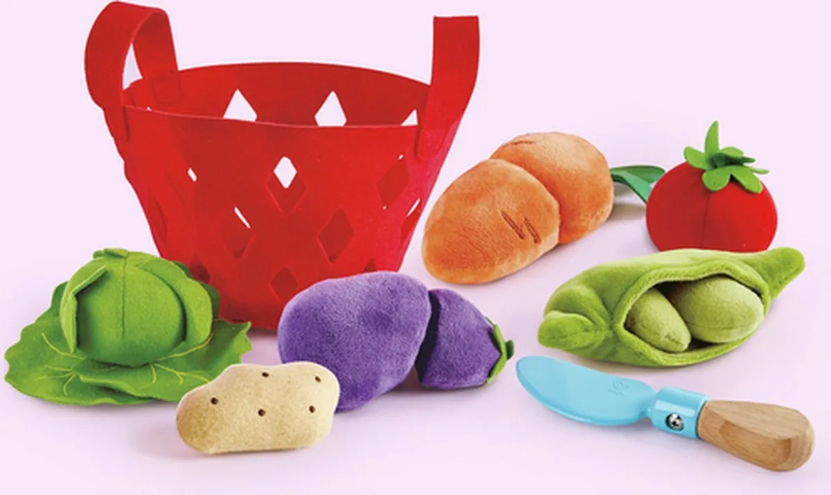 Hape Groentemandje Peuters - Veelkleurig