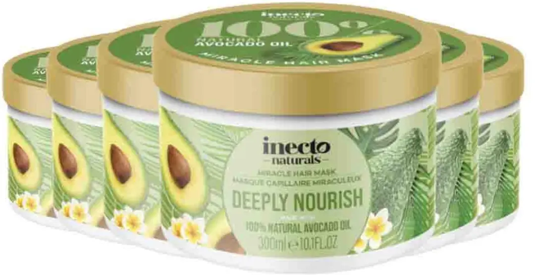 Inecto Naturals Avocado Silky Smooth Haarmasker 300ml - 6 Stuks
