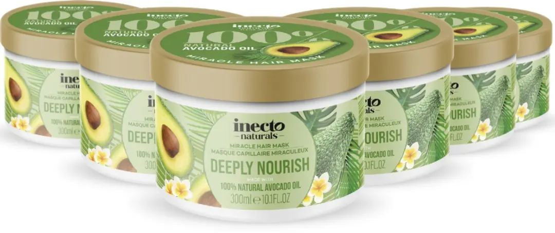 Inecto Naturals Avocado Silky Smooth Haarmasker 300ml - 6 Stuks